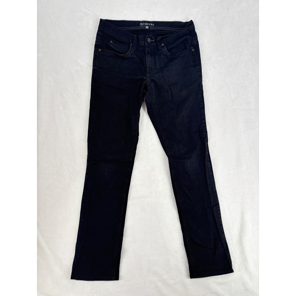 Empyre Skeletor Mens Black Skinny Jeans Size 32 Cotton Spandex Skater Goth Punk‎